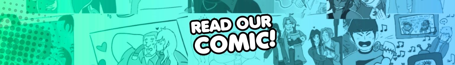 Read our comic: banner over comic panel artwork