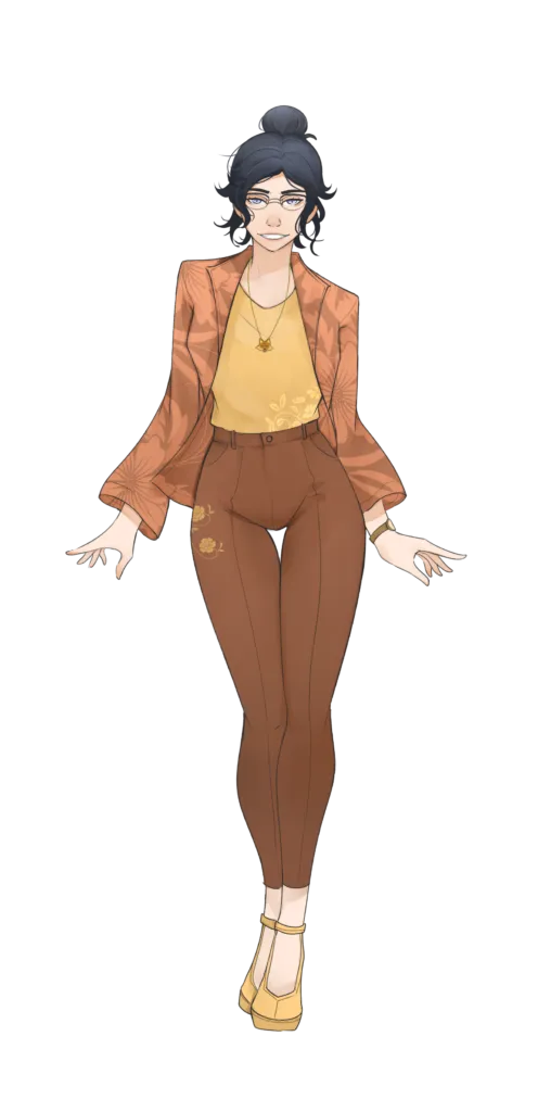 Teressa from I Married a Monster on a Hill standing still