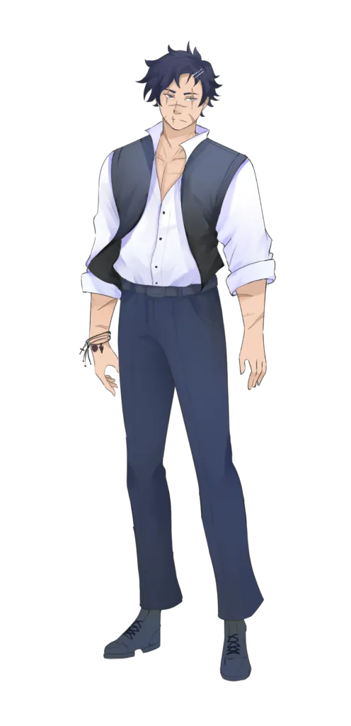 Thomas from I Married a Monster on a Hill standing still