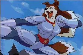 Character in an action-packed scene.