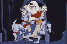 Road Rovers character kicking in an action scene.