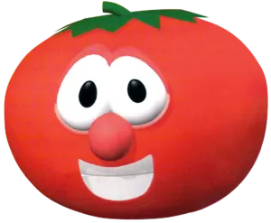 A vector image of Bob the Tomato from VeggieTales.