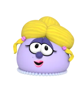 A vector image of Madam Blueberry from VeggieTales.