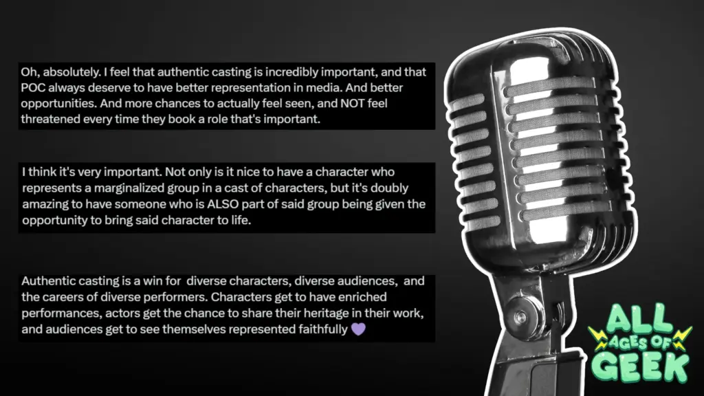 Authentic Casting All Ages Of Geek