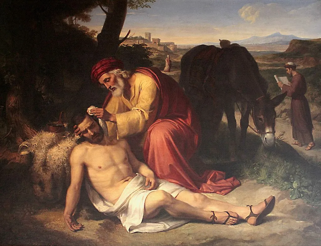 Parable of the Good Samaritan painting.