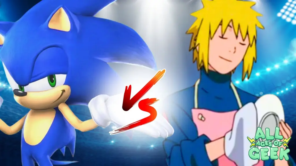 Sonic vs minato all ages of geek