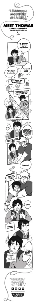 Thomas i married a monster on a hill comic intro