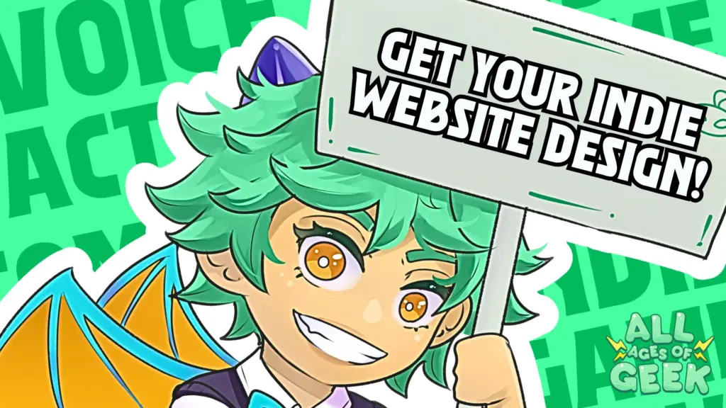 Website voice actors indie game devs comic artists all ages of geek