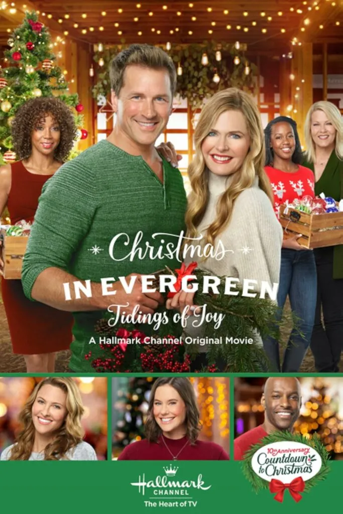 Christmas in Evergreen Tidings of Joy Hallmark Movie Poster.