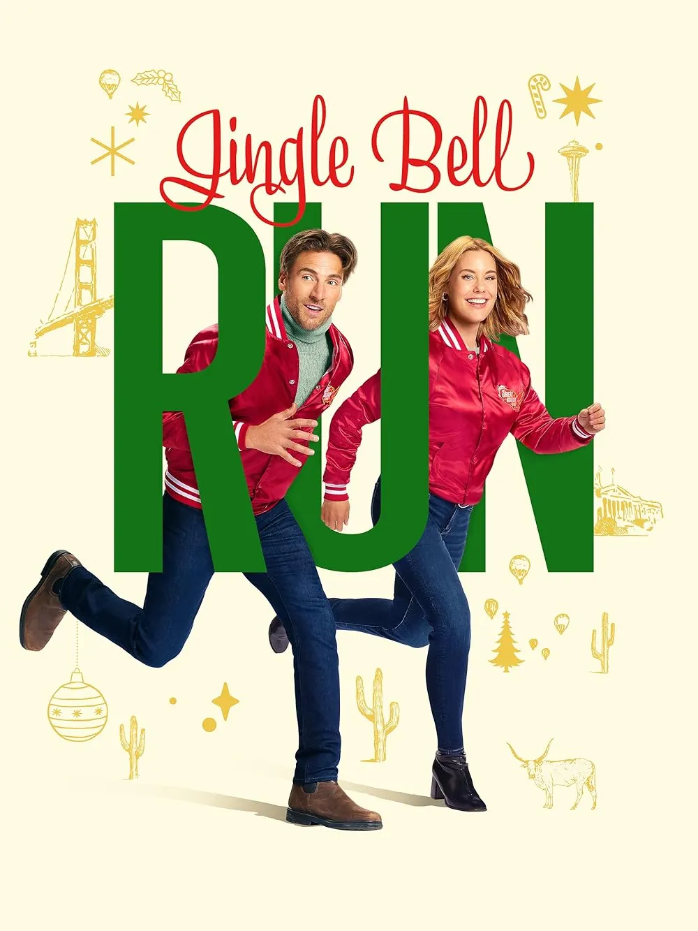Jingle Bell Run Hallmark Movie Poster.