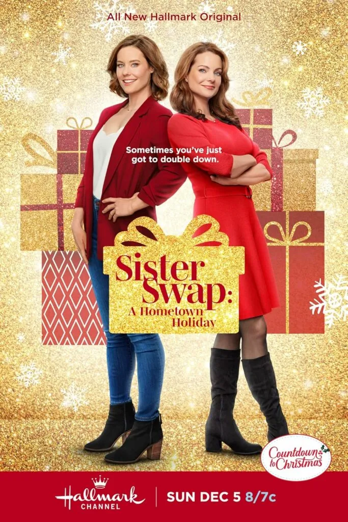 Sister Swap a Hometown Holiday Hallmark Movie Poster.