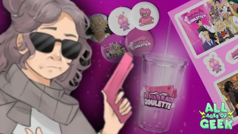 Disaster date roulette merch all ages of geek