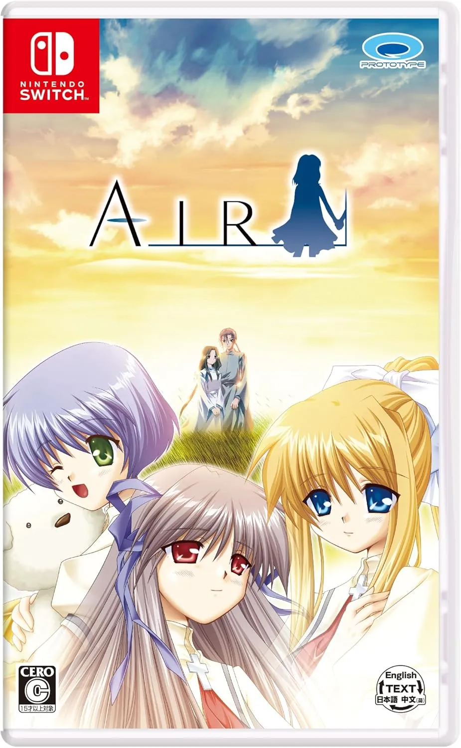 Romance visual novels for Valentine’s Day featuring the cover of AIR, a nostalgic anime-style love adventure focused on memory, longing, and emotional connection under summer skies
