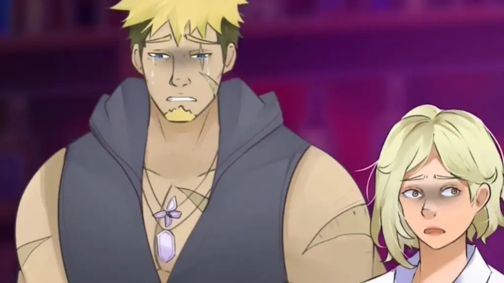 Disaster Date Roulette Valentine's Day Movie Still. John drunk and venting to Scarlett.
