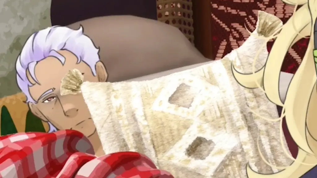 Disaster Date Roulette Valentine's Day Movie Still. Reginald crying in bed.