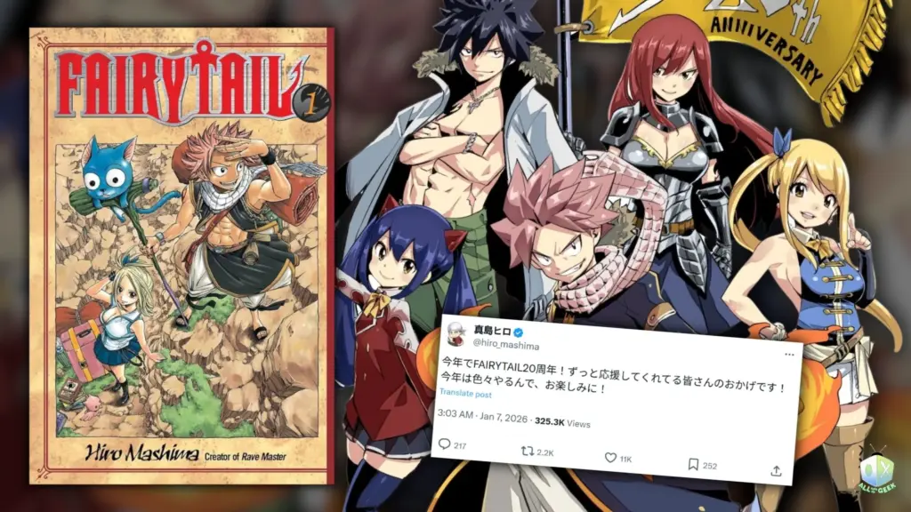 Fairy tail 20th anniversary hiro mashima all ages of geek