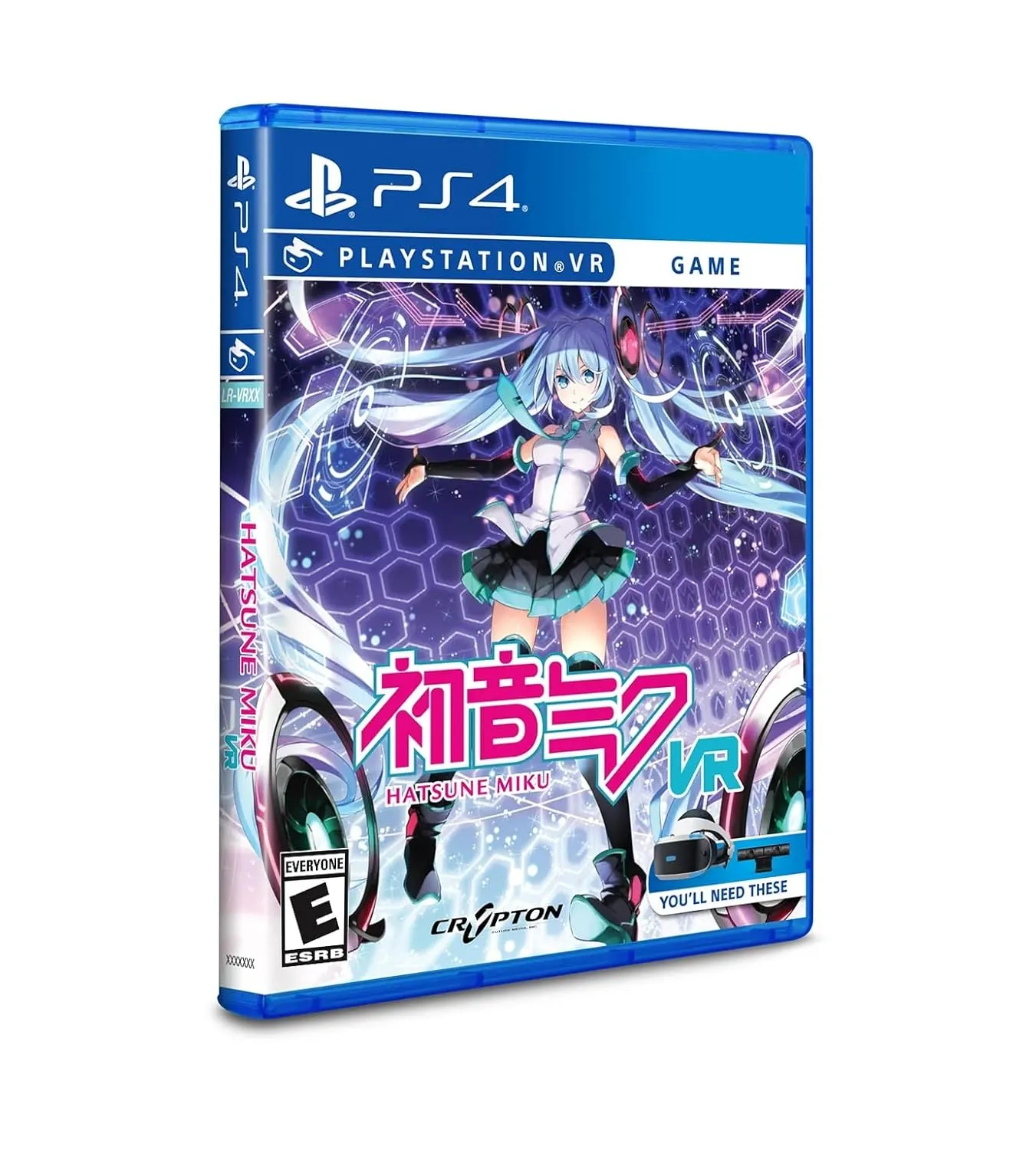 Hatsune Miku VR game cover featuring Hatsune Miku performing on a virtual concert stage